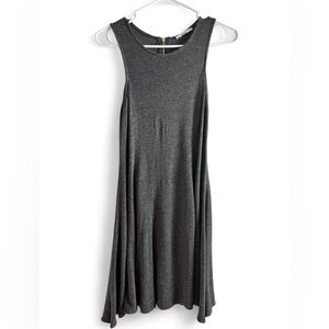 Acemi Gray Sleeveless Scoop Neck Maxi Sundress